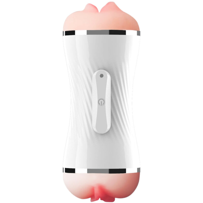 ARMONY - DOUBLE VAGINA  MOUTH VIBRATOR MASTURBATOR WHITE