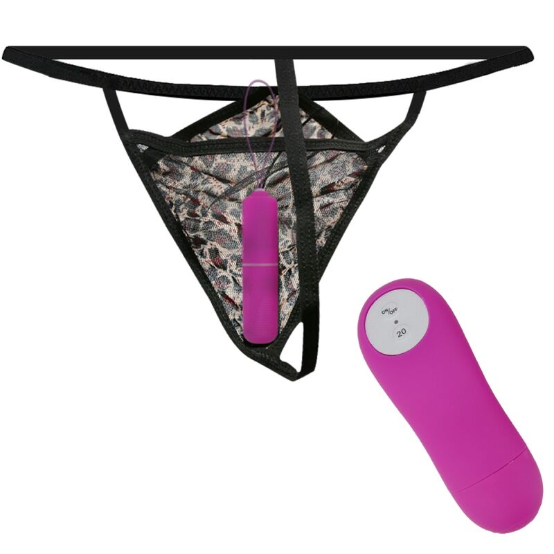 BAILE - THONG WITH VIBRATING BULLET AND CONTROL PURPLE