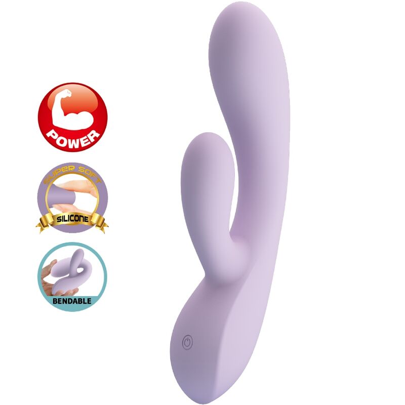 PRETTY LOVE - ROSOLYN RABBIT VIBRATOR 10 VIBRATIONS PURPLE