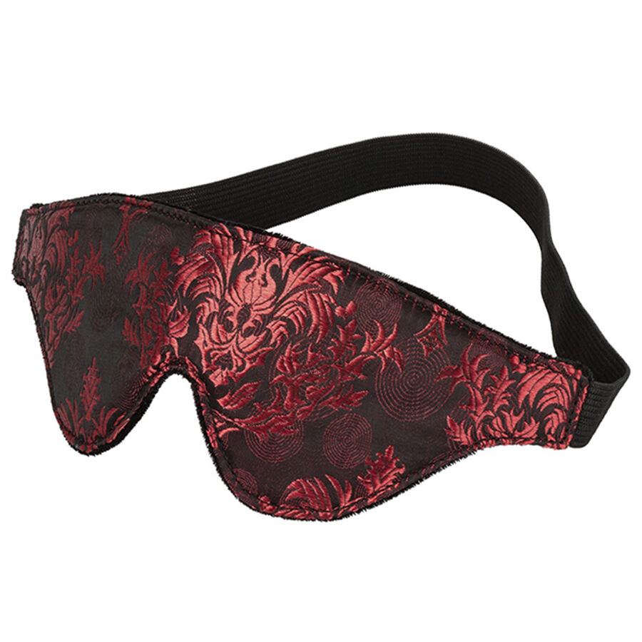 CALEXOTICS - SCANDAL OPAQUE EYE MASK WITH RED DETAILS
